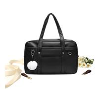 Japanese School Bag, Casual Bookbag With Headphone Cable Hole Set | JK Uniform Handbag Academic Anime Handbag for Women Men Girls Cosplayers Fans Fashion Lovers Commute Party Travel Event