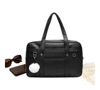 Japanese School Bag - PU Leather JK Uniform Tote & Laptop Bookbag | Large Capacity Casual Handbag with Headphone Cable Hole, Versatile cros-body Purse for Students Cosplayers Commute Travel