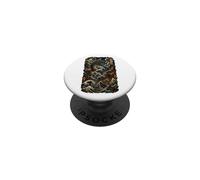 Japanese Sea Dragon Chaos Wave Samurai Vintage anime Lovers PopSockets Adhesive PopGrip