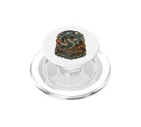Japanese Sea Dragon Chaos Wave Samurai Vintage anime Lovers PopSockets PopGrip for MagSafe