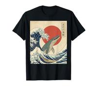 Japanese Sea Monster Art Vintage Wave Mosasaurus T-Shirt