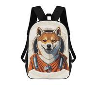 Japanese Shiba Inu Design Rucksack Water Resistant Computer Rucksack for Campus Outdoor Travel Sports 17inch