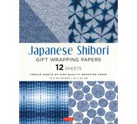 Japanese Shibori Gift Wrapping Papers - 12 Sheets : 18 x 24 inch (45 x 61 cm) Wrapping Paper