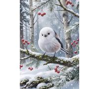 Japanese Shima Enaga Adorable Snow Fairy Bird Journal: a GRAPH notebook for self-expression