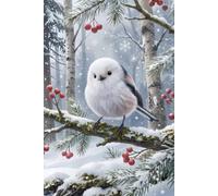 Japanese Shima Enaga Adorable Snow Fairy Bird Journal: a GRAPH notebook for self-expression