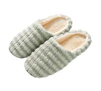 Japanese Slippers Mute Soft Bottom Non Slip Wooden Floor Winter Indoor Shoe | Plush fabric, japanese minimalist style, mute soft sole, wooden floor safe, grey, size 36-44, for silent walking