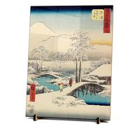 Japanese Snow Landscapes - Decorative Ceramic Tiles - Utagawa Hiroshige - Japanese Woodblock Prints - Made in The UK by NookingtonsCo