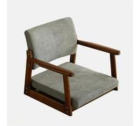 Japanese Solid Wood ArmchairModern Design with Comfortable Rubber Armrests Stylish Accent Chair for Living Room Dining Room or Home Office