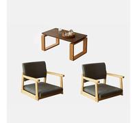 Japanese Solid Wood ArmchairModern Design with Rubber ArmrestsComfortable and Stylish Seating for Living Room Office or Dining Room