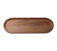 Japanese Solid Wood Serving Tray Made from Acacia for Dessert Plating Fruit Arranging and Tabletop Use (E)