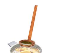 Japanese Soup Spoon - Kitchen Long Handle Wooden Long Handle For Eating Stirring Kitchen Spoons | 22x7cm | Natural Wood Ergonomic Colander Style For Home Kitchen The Res