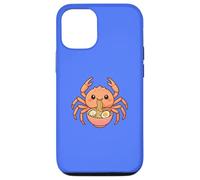 Japanese Spider Crab Eating Ramen Noodles Kawaii Cute Funny Case for iPhone 12/12 Pro