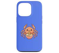 Japanese Spider Crab Eating Ramen Noodles Kawaii Cute Funny Case for iPhone 13 Pro