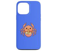 Japanese Spider Crab Eating Ramen Noodles Kawaii Cute Funny Case for iPhone 13 Pro Max