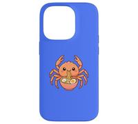Japanese Spider Crab Eating Ramen Noodles Kawaii Cute Funny Case for iPhone 14 Pro