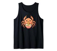 Japanese Spider Crab Eating Ramen Noodles Kawaii Cute Funny Tank Top