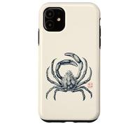 Japanese Spider Crab Vintage with Kanji Case for iPhone 11