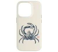 Japanese Spider Crab Vintage with Kanji Case for iPhone 14 Pro