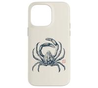 Japanese Spider Crab Vintage with Kanji Case for iPhone 14 Pro Max