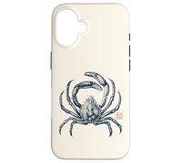 Japanese Spider Crab Vintage with Kanji Case for iPhone 16