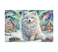Japanese Spitz 1000 Piece Pack DIY Jigsaw Puzzle Cute Pet Collectors Cognitive Development Educational Decorative Puzzle Gifts for Adults Rigid Cardboard 1000 PCS
