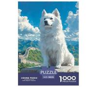 Japanese Spitz 1000pcs Animation Paper Jigsaw Puzzle Puzzle What Happens Next Puzzle Educational Games for Adults And Kids 38x26cm/1000pcs