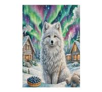 Japanese Spitz 300 Piece Count Jigsaw Puzzle Set Cute Pet Animals For Adults Teens 14+ Concentration Training Indoor Game Family Game Night Rigid Cardboard 300 PCS