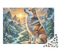 Japanese SpitzJigsaw Puzzle Animal Pet Educational Toddler Learning Room Activity Safe 1000 Pieces 70x50cm/1000pcs
