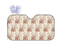 Japanese Spring Plum Floral Printing Thickened Car Sunshade Keep Car Interior Cool.Universal Windshield Sun Shade Fit For Cars.Suvs