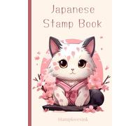 Japanese Stamp Book: Cute Japanese Cat EKI Stamp Collecting Book
