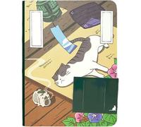 Japanese Stationery Notebook 5x7x1'' 224 Page Offset Paper Japanese Notebook with Blank Dot Matrix Small Square and Page Composition for Students Stationery Notebooks, Jap