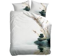 Japanese Stone Emperor Size Duvet Cover Set Reversible Quilt Cover 290x235 cm White Bedding Sets Ultra Soft 3D Comforter Covers Comfy Easy Care Non Iron Bed Set M/7718