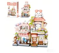 Japanese Street View Shop Building Blocks Set, Rabbit Shop Building Kit