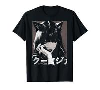 Japanese Streetwear Cyberpunk Y2K Techwear Neko Manga Anime T-Shirt