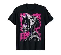 Japanese Streetwear Cyberpunk Y2K Techwear Neko Manga Anime T-Shirt