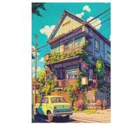 Japanese Style 1000 Piece Wooden Jigsaw Puzzles for Adults Puzzle Learning Educational Toys Family Games for Kids Jigsaws 78×53cm