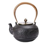 Japanese Style 47oz/1.4L Cast Iron Uncoated Japanese Southern Iron Pot Vintage Pot Tea Kettle