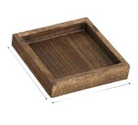 Japanese Style 7 Piece Tea Serving Tray Set Made from Natural Paulownia Wood for Beverage Presentation and Daily Table Rituals (B)