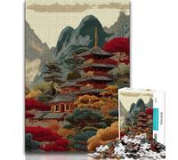 Japanese Style Architecture Jigsaw Puzzles for Adults Teenagers Jigsaws Puzzle,family Fun Games Is Ideal As A Gift for The Whole Family 70x100cm