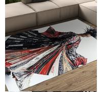 Japanese Style Area Rugs Fashion Model with Gorgeous Clothing Pattern Soft Thin Carpet for Living Room Bedroom Studio Office Shop 100 x 200 cm