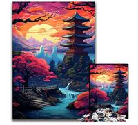 Japanese Style Art And Scenery 1000 Piece Puzzle Difficult Puzzles for Adults for Teenager & Families Perfect DIY Decor & BrainTeasing Challenge 1000 PCS(38x26cm)