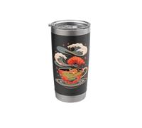 Japanese Style Art Fox Sleeping Tea Foxes Stainless Steel Insulated Tumbler