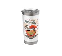 Japanese Style Art Fox Sleeping Tea Foxes Stainless Steel Insulated Tumbler