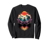 Japanese Style Art Lotus Flower Gardening Sweatshirt