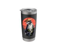 Japanese Style Art Ronin Wolf Samurai Wolves Stainless Steel Insulated Tumbler