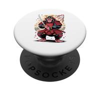 Japanese Style Art Samurai Gorilla Silverback Gorillas PopSockets Adhesive PopGrip