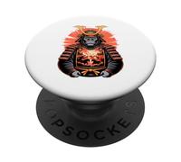 Japanese Style Art Samurai Gorilla Silverback Gorillas PopSockets Adhesive PopGrip