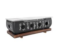 Japanese Style BBQ Grill Stove Portable Charcoal Barbecue Stove Rectangle Calligraphy Quick Heating Aluminium Alloy Wire Grill Base for Camping Picnics Backyard (XL)