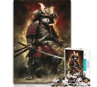 Japanese Style Cat Warriors Adult Jigsaws 1000 Pieces Difficult,Family Game Stress Reliever Difficult Challenge Secret Santa Gifts (38x26cm)
