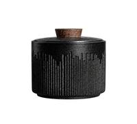 Japanese-style Ceramic Tea Caddy, Ceramic Kitchen Storage Jars with Lids